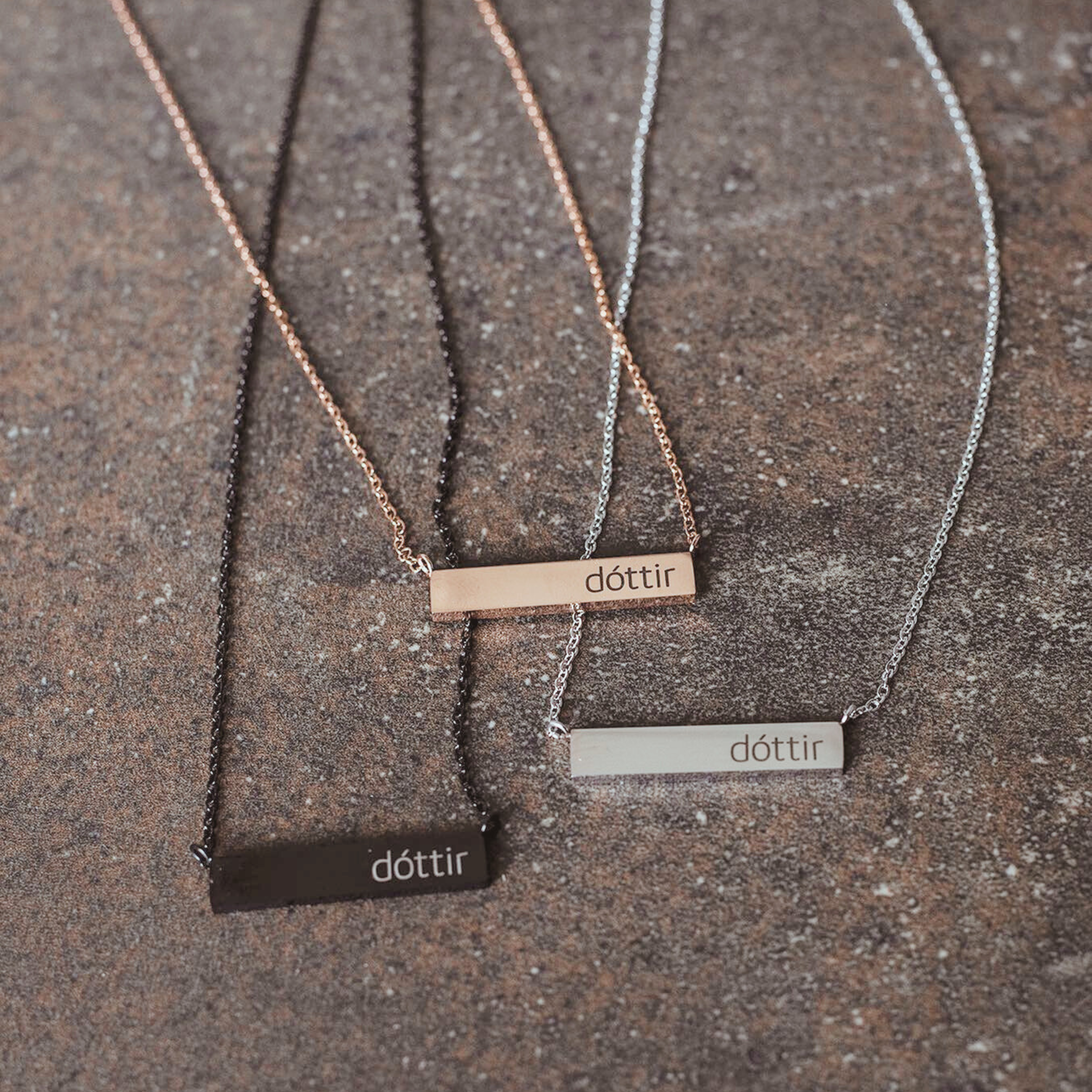 Dóttir hálsmen - silfur