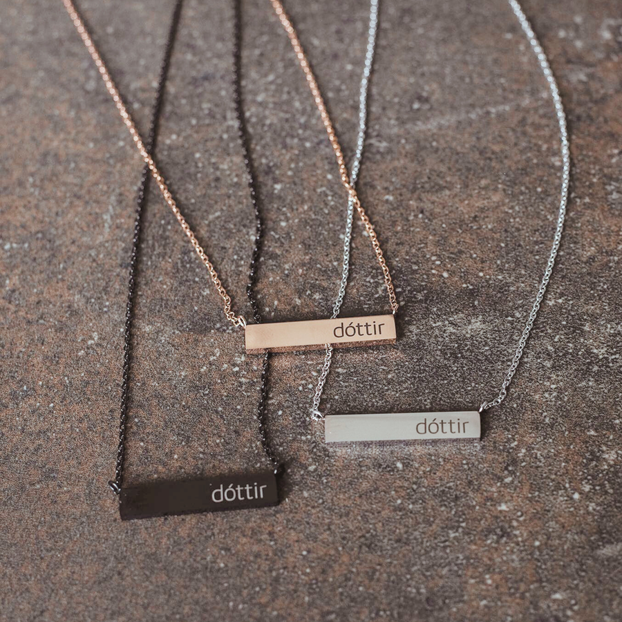 Dóttir hálsmen - silfur