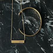 Dóttir hálsmen - gyllt