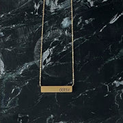 Dóttir hálsmen - gyllt